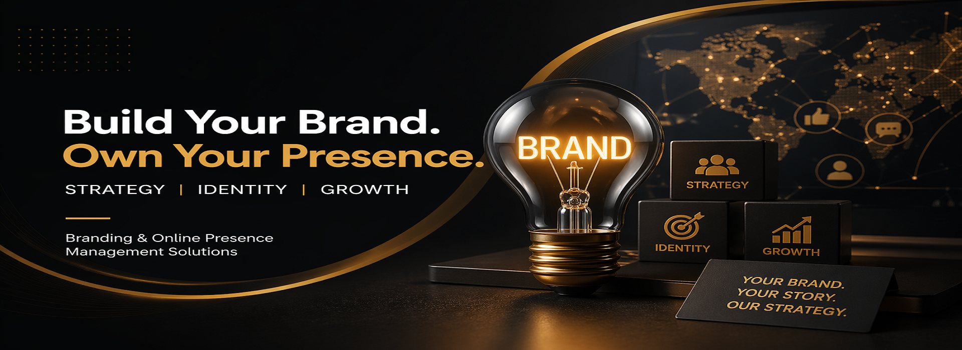 Branding & Online Presence Management services India branding logo design