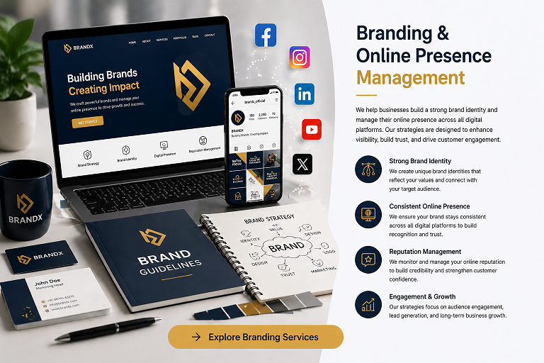 branding and online presence management services in India
