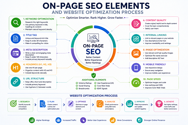 On Page SEO Elements and Website Optimization Process
