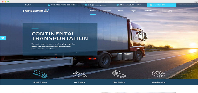 Transports Business Website